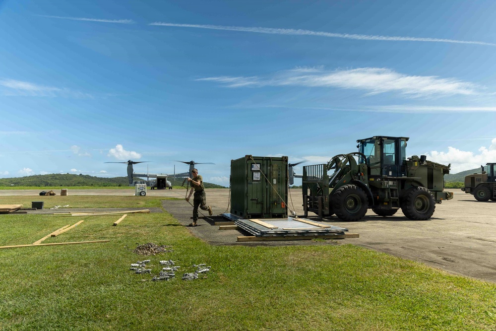 LCF-24 and 346th AEW offload cargo in Puerto Rico