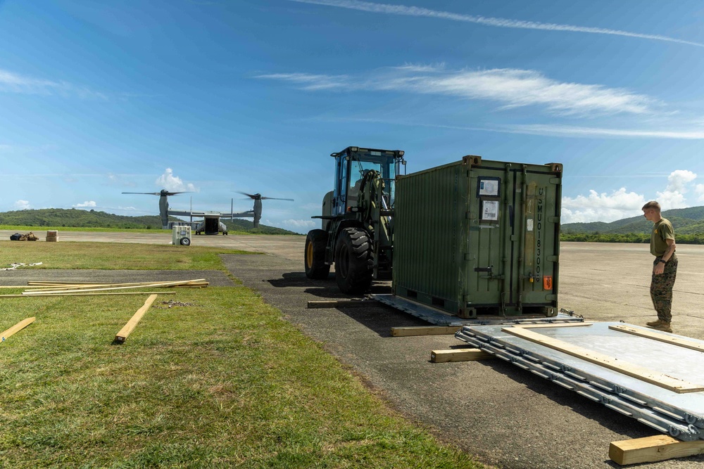 LCF-24 and 346th AEW offload cargo in Puerto Rico