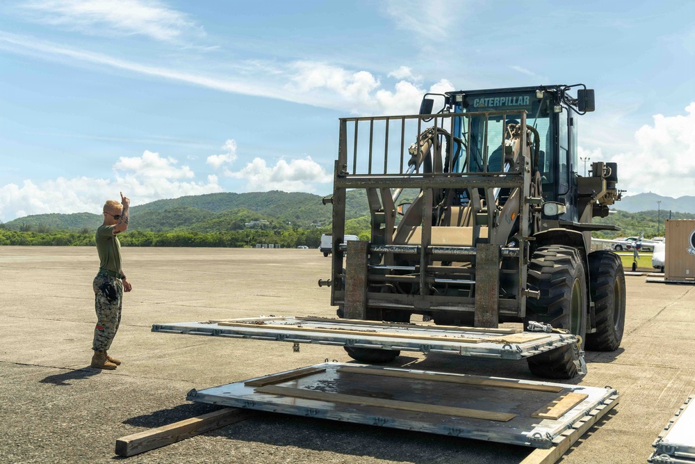 LCF-24 and 346th AEW offload cargo in Puerto Rico