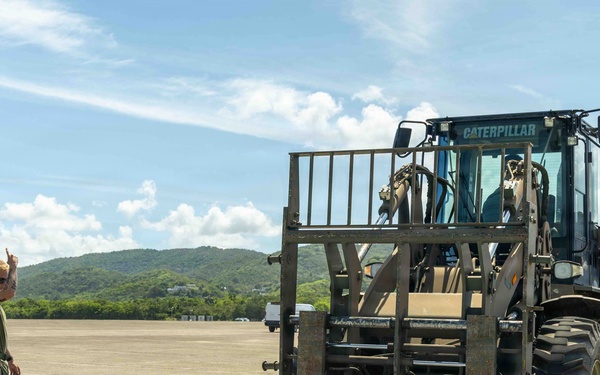 LCF-24 and 346th AEW offload cargo in Puerto Rico