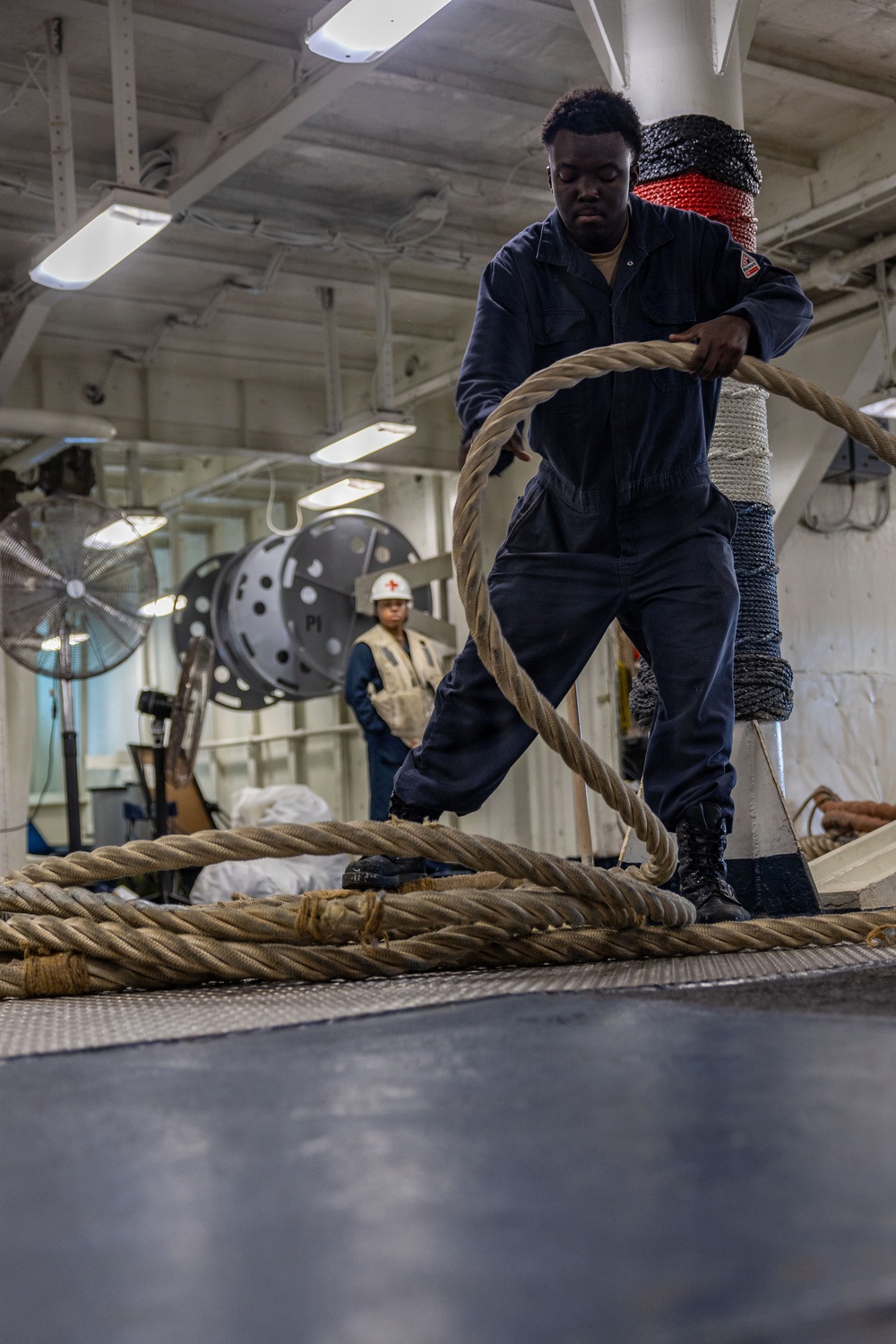 USS Iwo Jima Sea And Anchor Detail