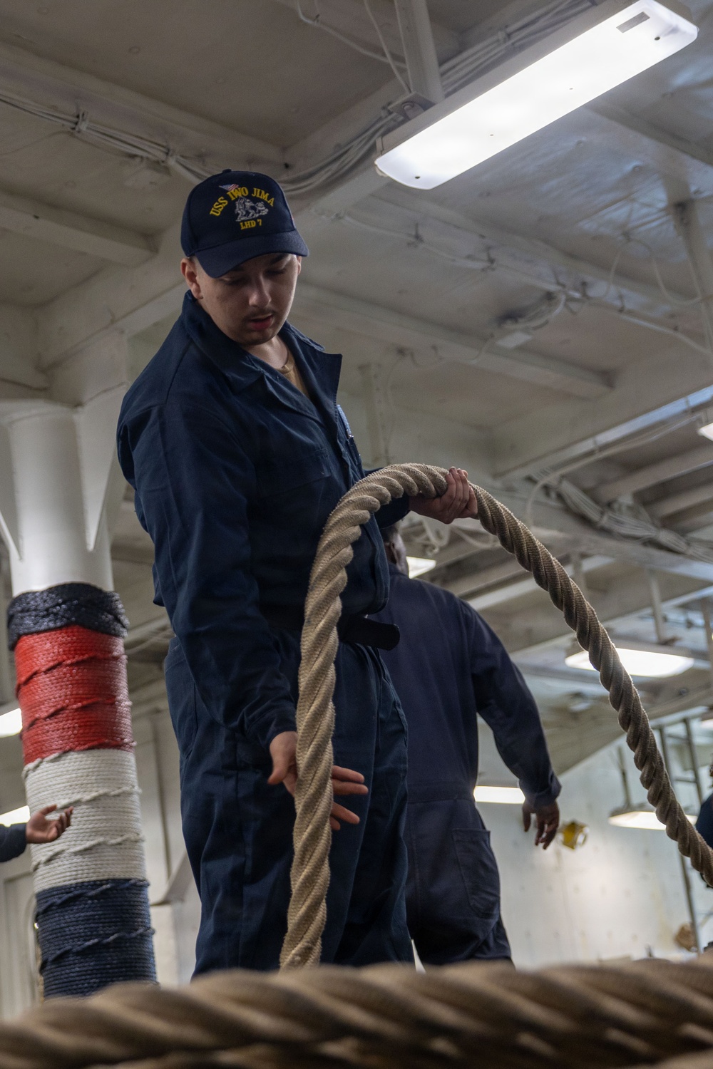 USS Iwo Jima Sea And Anchor Detail