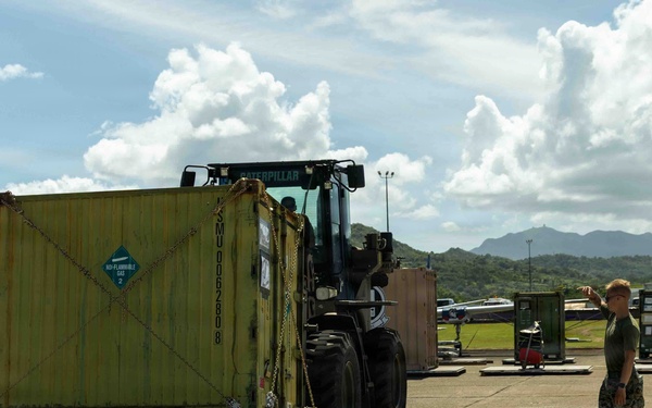 LCF-24 and 346th AEW offload cargo in Puerto Rico