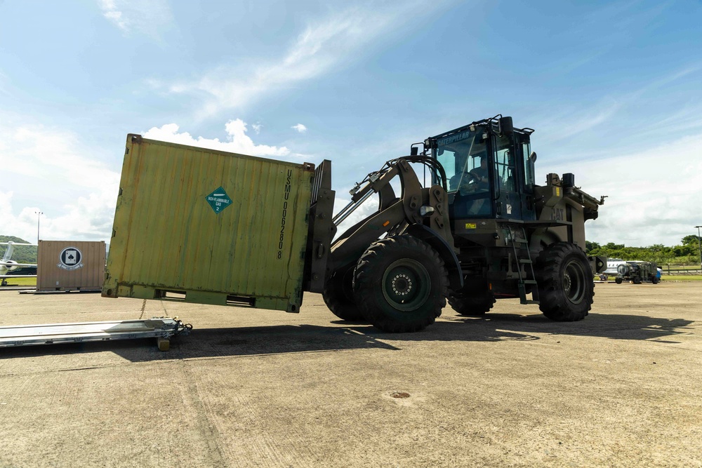 LCF-24 and 346th AEW offload cargo in Puerto Rico