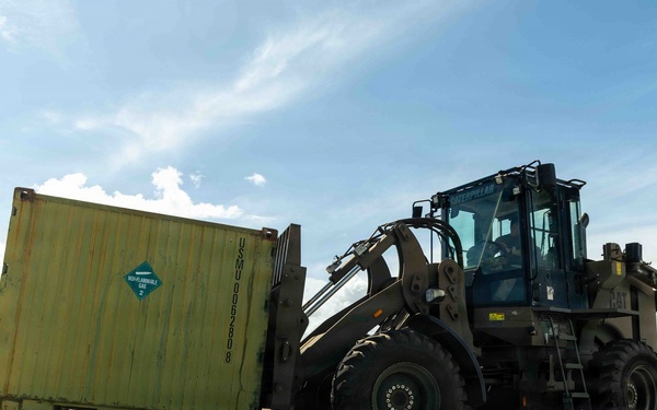 LCF-24 and 346th AEW offload cargo in Puerto Rico