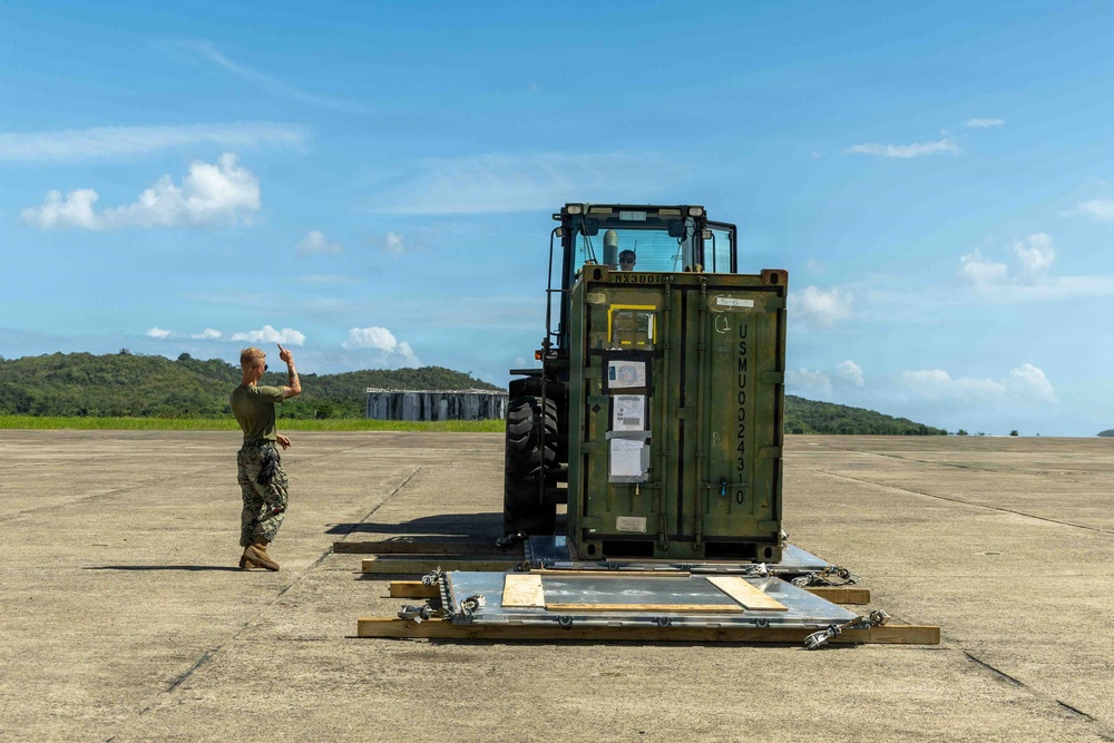 LCF-24 and 346th AEW offload cargo in Puerto Rico
