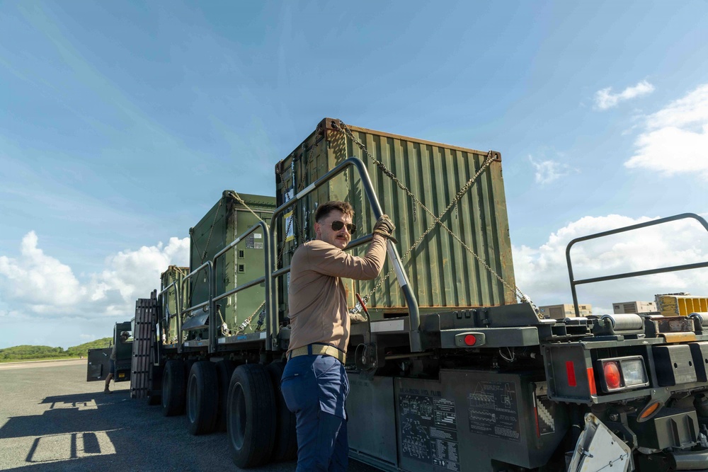 LCF-24 and 346th AEW offload cargo in Puerto Rico