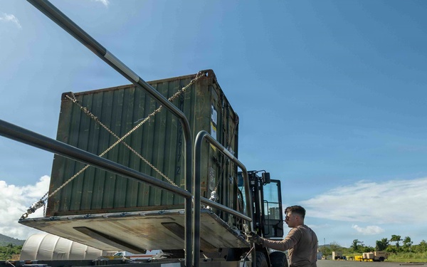 LCF-24 and 346th AEW offload cargo in Puerto Rico
