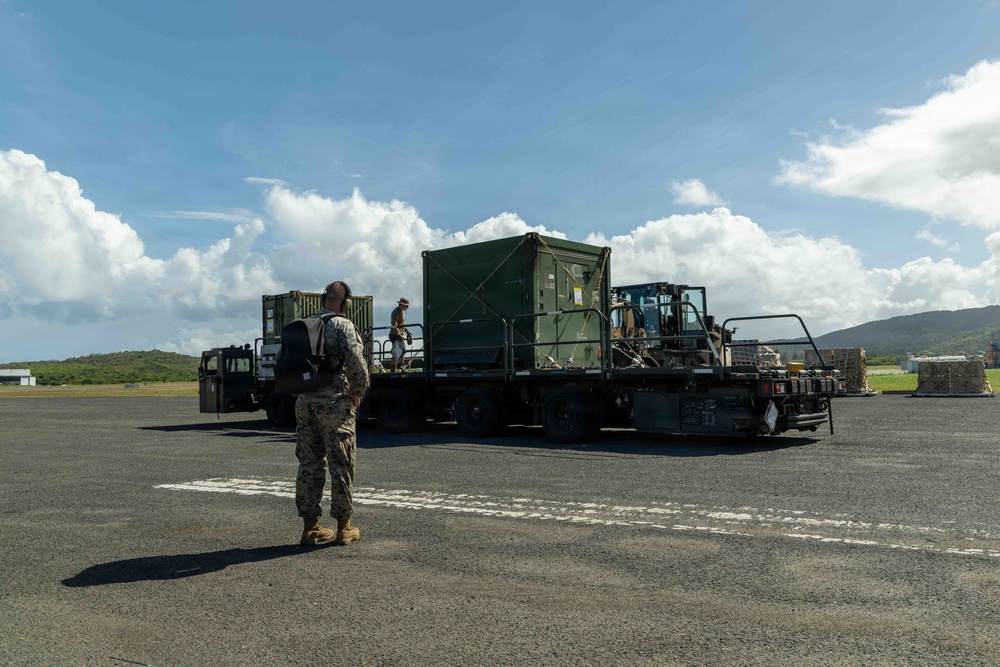 LCF-24 and 346th AEW offload cargo in Puerto Rico