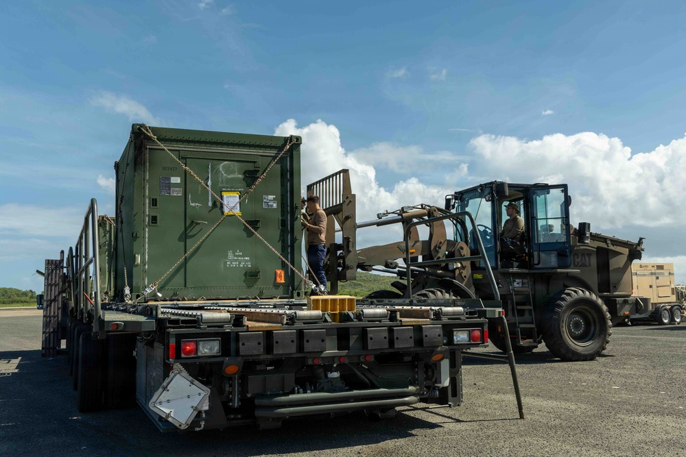 LCF-24 and 346th AEW offload cargo in Puerto Rico
