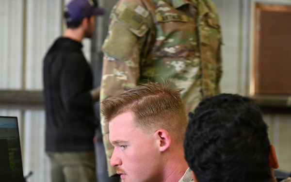 Soldiers operate AGVs at Arcane Thunder