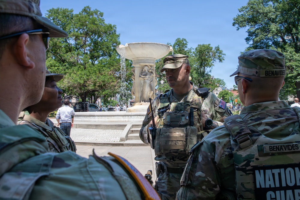 Arkansas National Guard patrols Dupont Circle