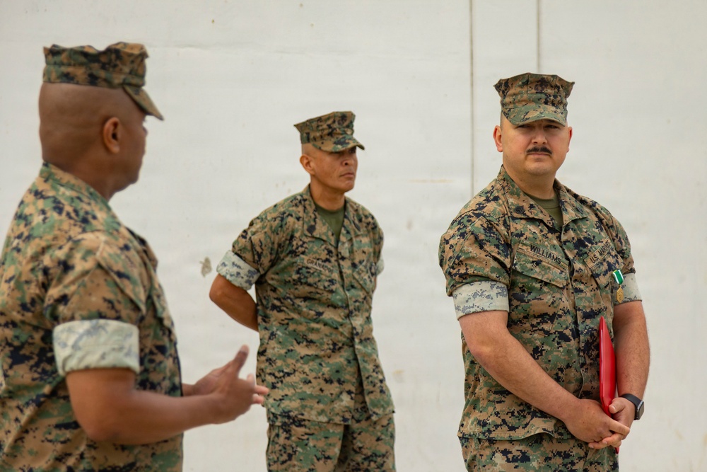 Staff Sgt. Tommy Williams Awarded Navy Commendation Medal for Life-Saving Measures