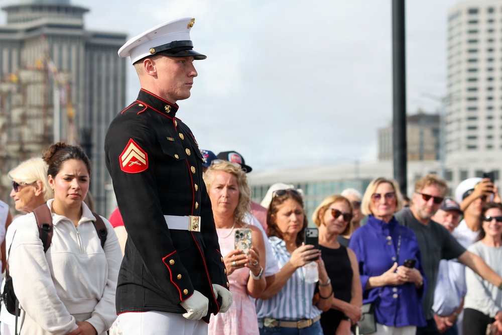 Silent Drill Platoon takes on Sail 250 New Orleans