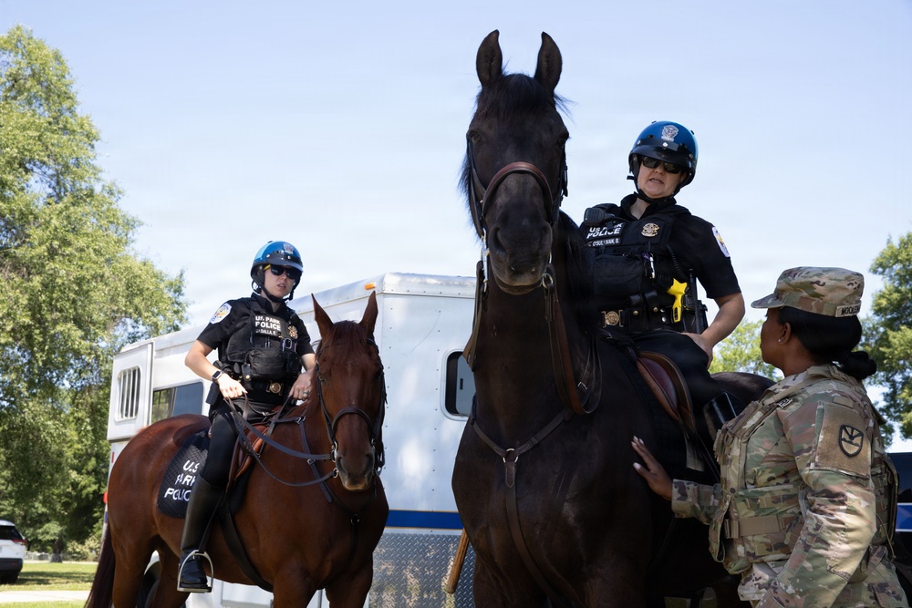 U.S. Park Police Visit DC Armory