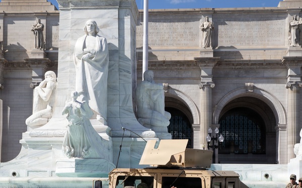 West Virginia Soldiers Patrol Columbus Circle