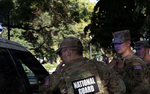 National Guardsmen Patrol Dupont Circle