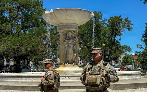 JTF-DC Patrols Restored Fountains