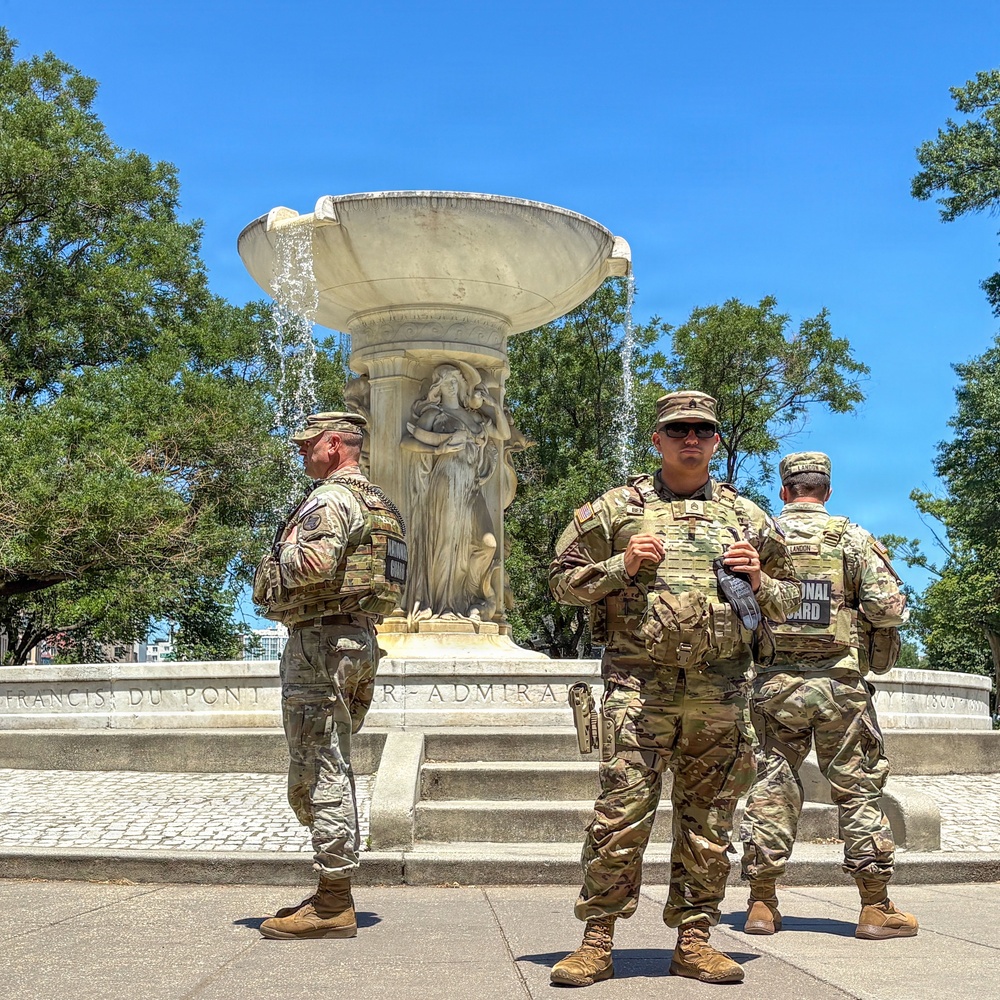 JTF-DC Patrols Near Restored Fountains
