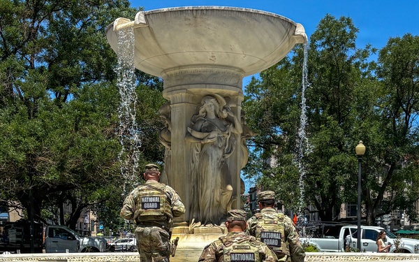 JTF-DC Patrols Restored Fountains
