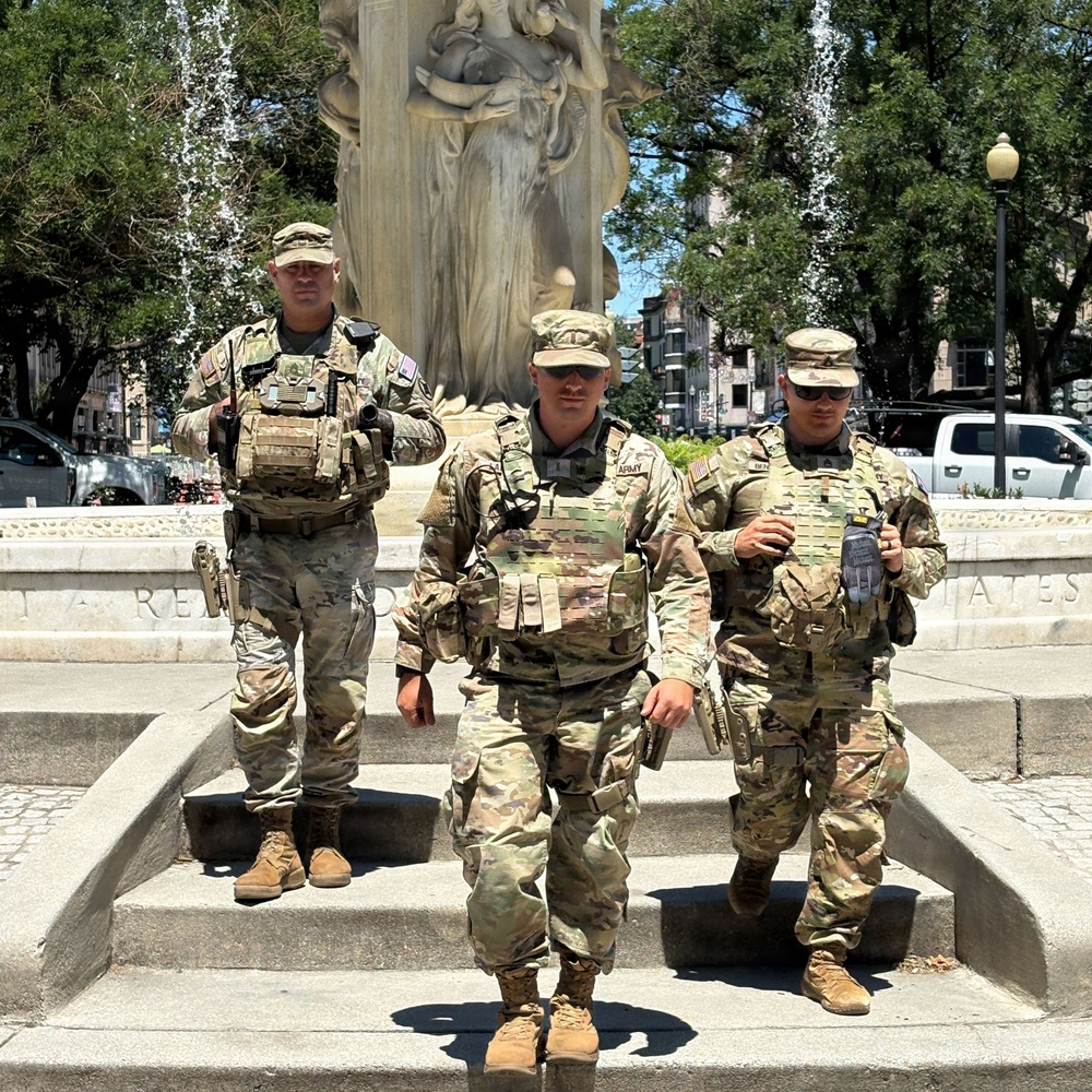 JTF-DC Patrols Near Restored Fountains