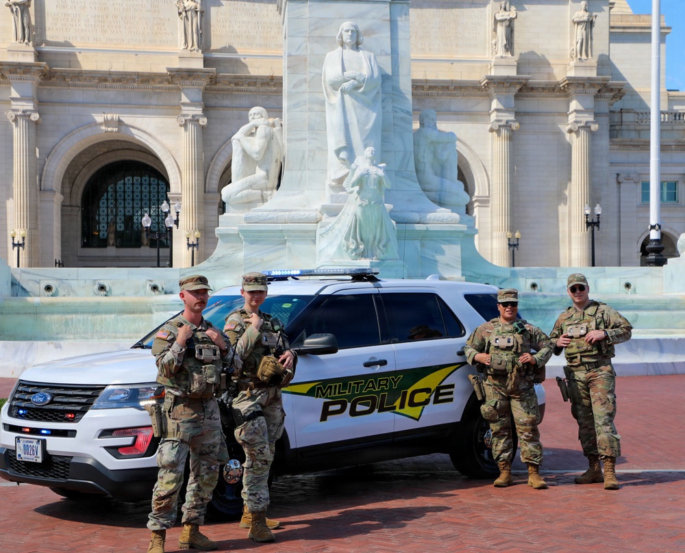 JTF-DC Patrol Near Renovated Fountains
