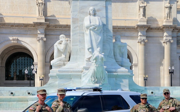 JTF-DC Patrol Near Renovated Fountains