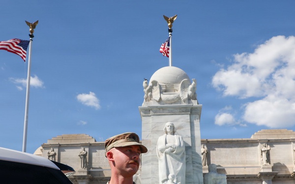 JTF-DC Patrol Near Rennovated Fountains