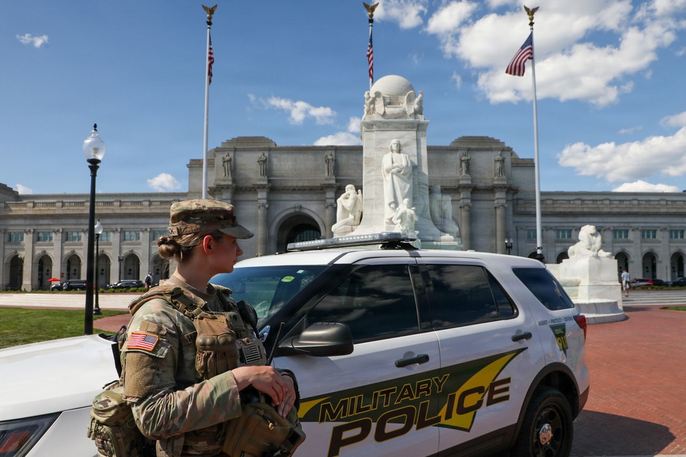 JTF-DC Patrols Near Restored Fountains