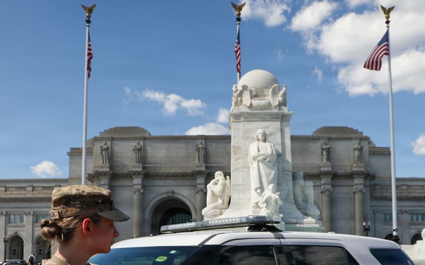 JTF-DC Patrols Near Restored Fountains