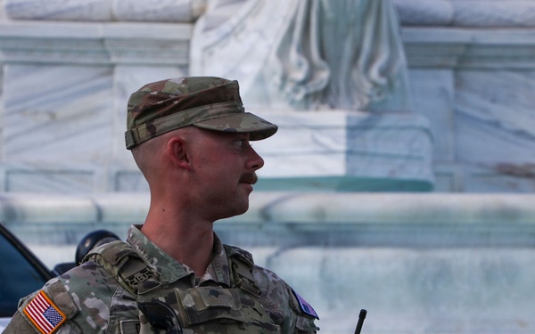 JTF-DC Patrol Near Renovated Fountains