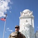 Idaho National Guardsman Patrols at Columbus Circle