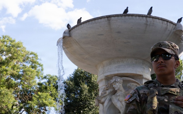 Arkansas National Guard Patrol at DuPont Circle In Washington