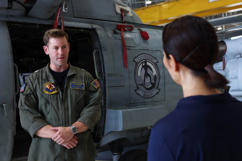 HSM-37 Sailor conducts interview with Hawaii News Now