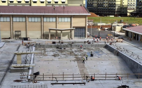 Progress on swimming pool