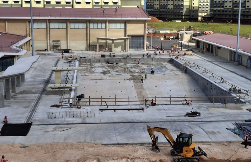 Progress on swimming pool