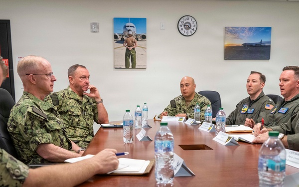 CNO and MCPON visit VP-40