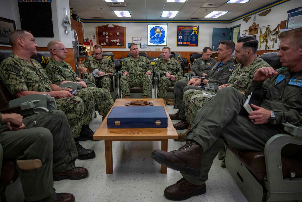 CNO and MCPON visit VAQ-131