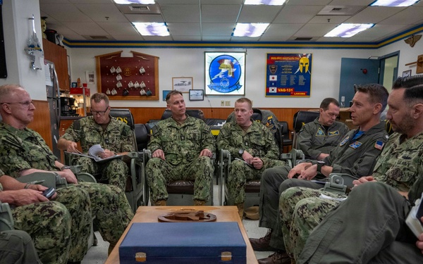 CNO and MCPON visit VAQ-131