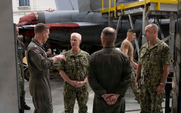 CNO and MCPON visit VAQ-131