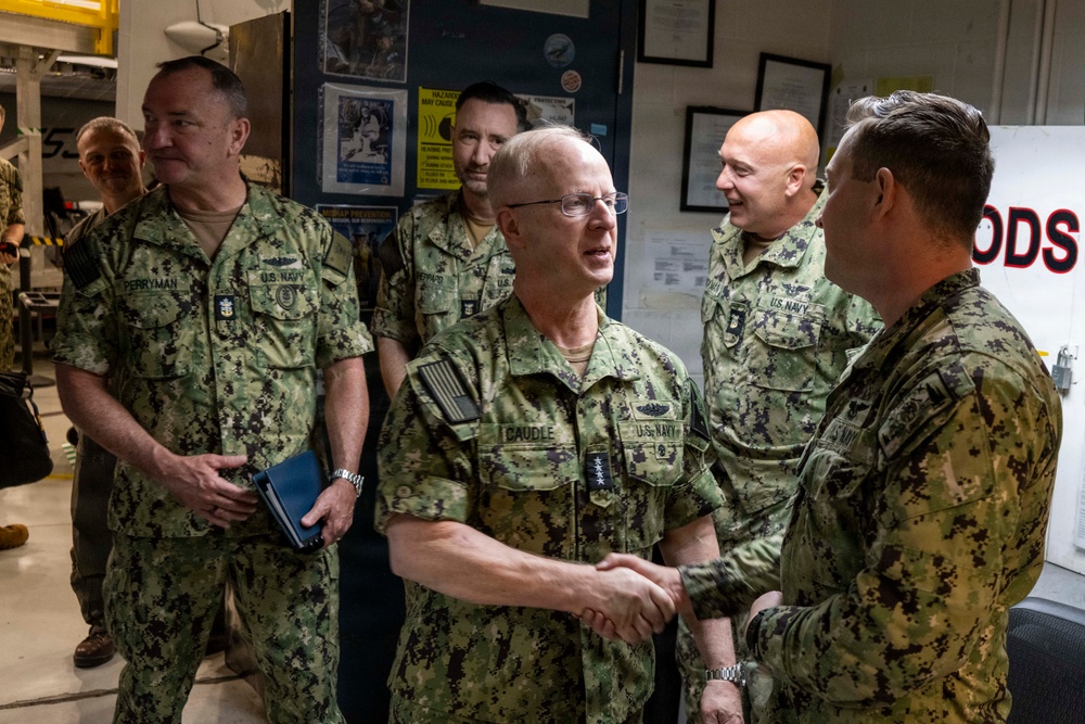 CNO and MCPON visit VAQ-131