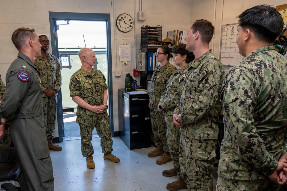 CNO and MCPON visit VAQ-131