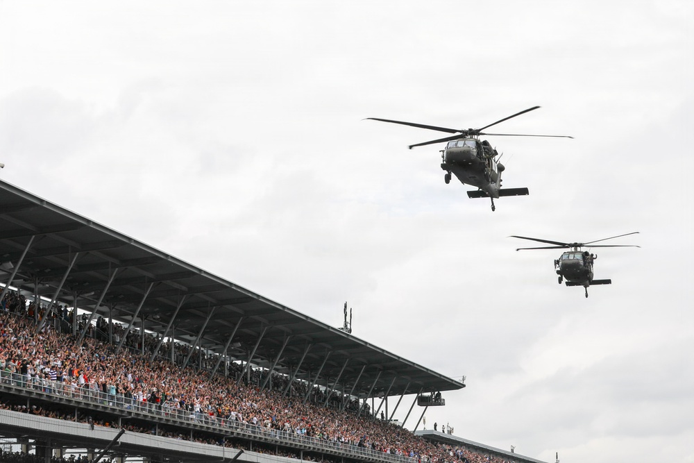 Indiana National Guard participates in the Indy 500
