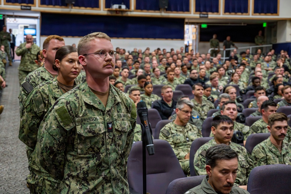 CNO and MCPON hold all-hands call on NAS Whidbey Island