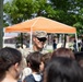 Soldiers from 6-37 Field Artillery Regiment hosts a static display for Humphreys Middle School