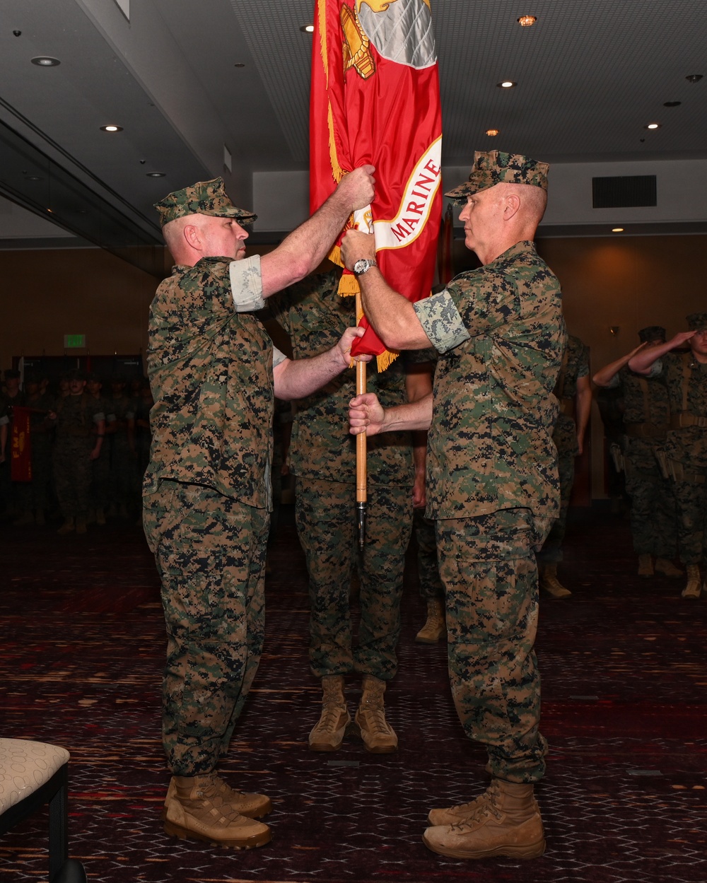 3rd Marine Logistics Group Holds Commanding General’s Change of Command Ceremony
