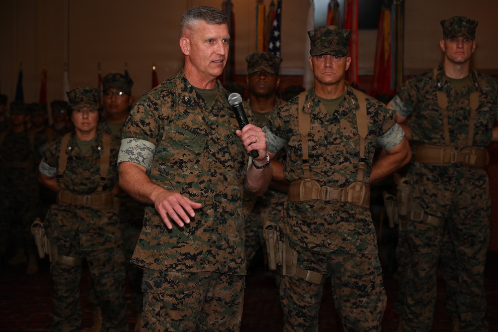 3rd Marine Logistics Group Holds Commanding General’s Change of Command Ceremony
