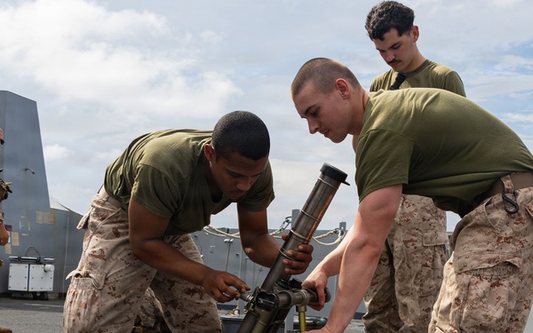 USS Portland Marines Conduct Routine Operations