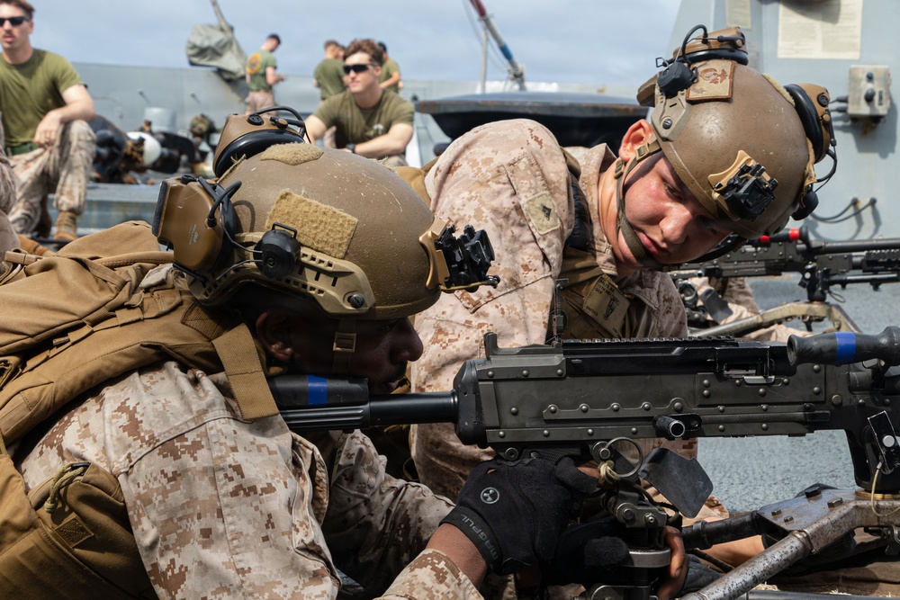 USS Portland Marines Conduct Routine Operations