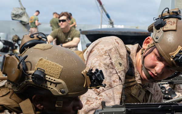 USS Portland Marines Conduct Routine Operations